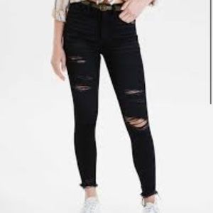 American Eagle Curvy Super High Rise Jeggings Crop Size 14 Regular